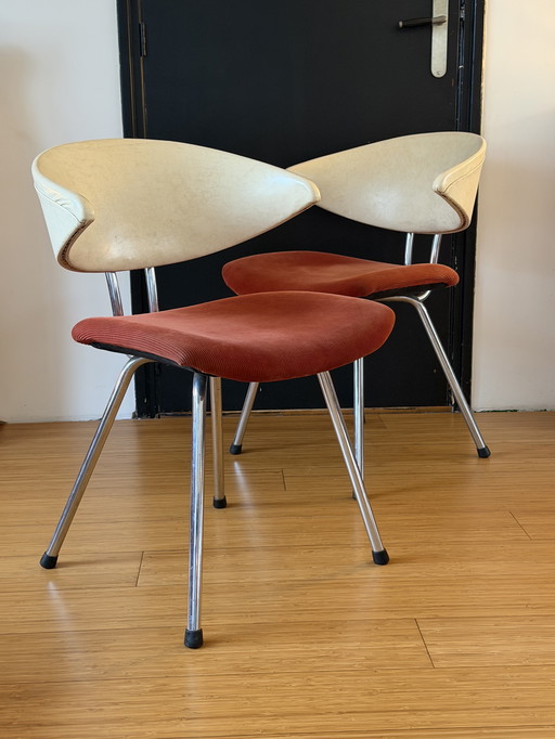 2x Chaise Vintage De Wit 7211 « Mickey »