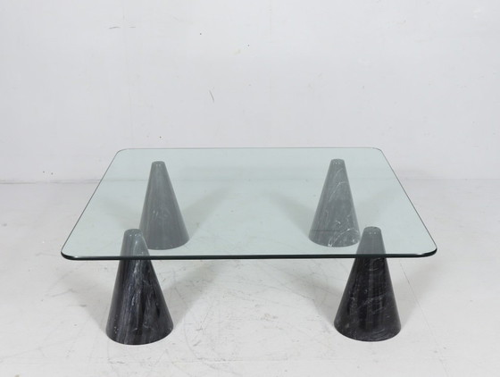 Image 1 of  Coffee Table/Table basse, marbre dans le style de Massimo Vignelli, Italie, années 1980