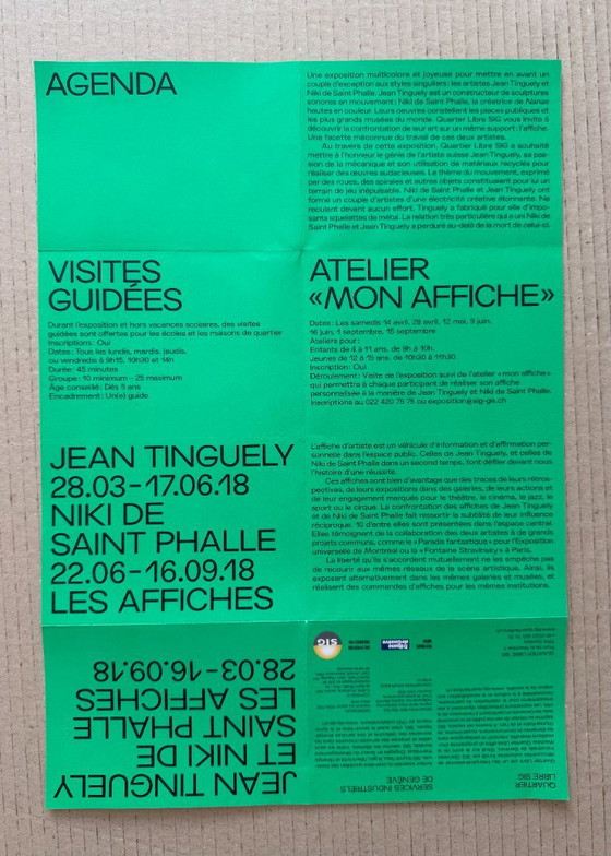Niki de Saint Phalle, Niki Stabilisée Par Jean Tinguely, originele tentoonstellingsposter, 2018 – Paper (photo 7 of 7)