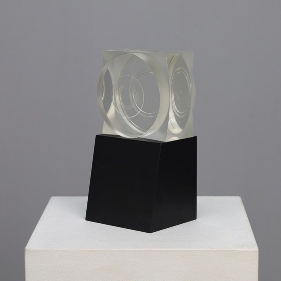 Image 1 of Oggetto geometrico in plexiglass di Maurice Ruche, 1972