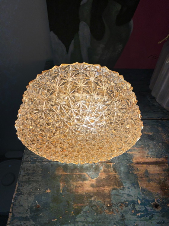 Danish vintage Ceiling light / wall lamp Knud Christensen 70s design – Glass, Metal (photo 9 of 15)
