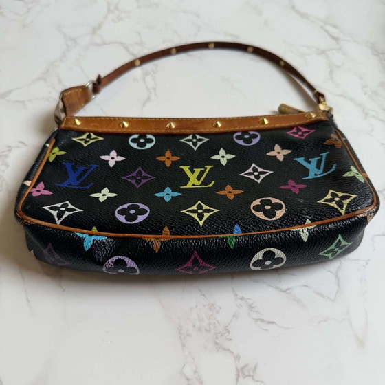 Louis Vuitton Monogram Multicolor Pochette Accessoires – Clutches, Lienzo, Ante, Vintage (photo 10 of 22)