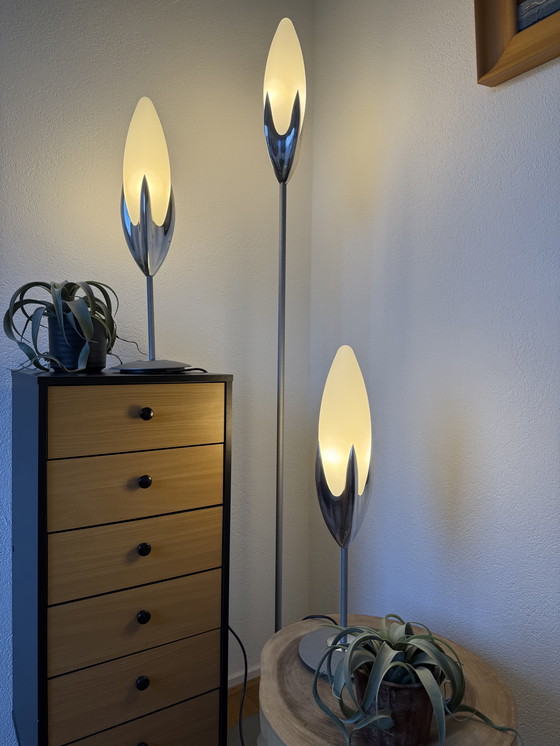 Image 1 of Magnifique Ensemble de 3 lampes Lucien Gau Paris