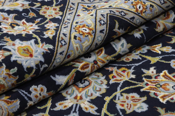 Image 1 of Tapis persan original noué à la main Keshan 385 X 280 cm Très bon état Fin avec soie