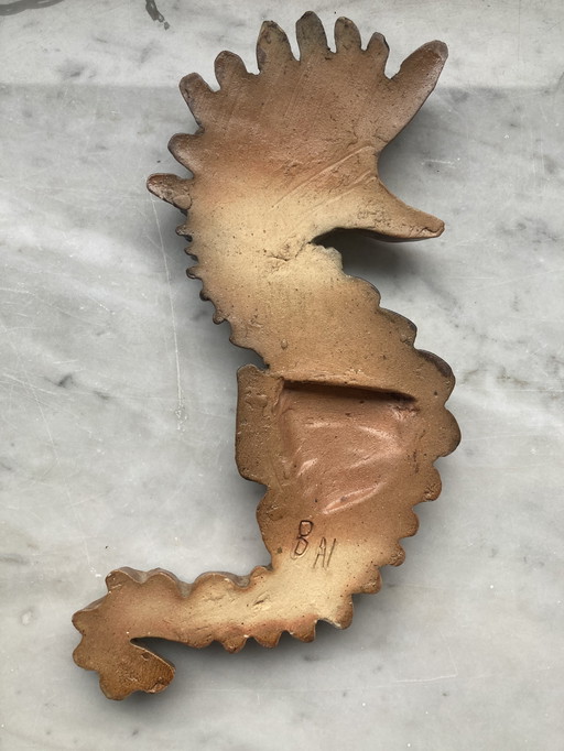 Céramique d'atelier vintage - hippocampe