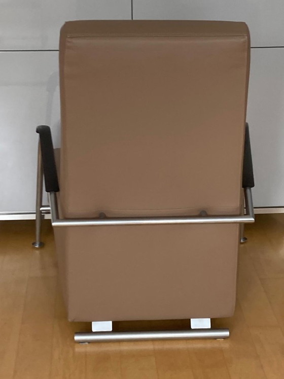 Image 1 of Harvink Design Fauteuil Mirakel Lichtbruin Leder