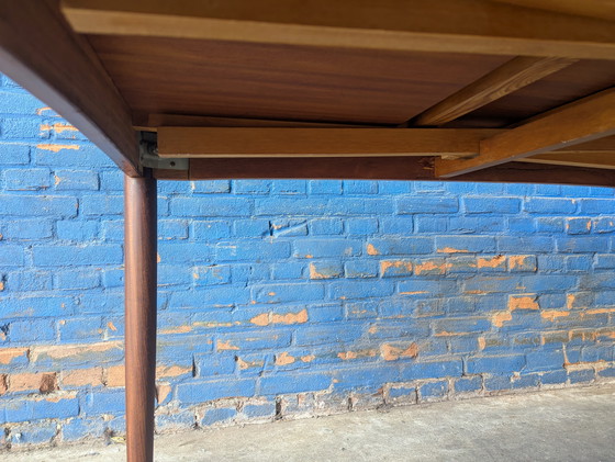 Image 1 of Table de salle à manger extensible en teck d'origine danoise
