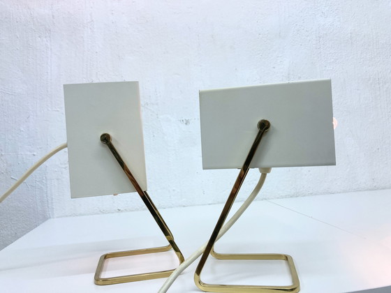 Image 1 of 2 Kaiser Leuchten Cube Lamps Minimalist Table Lamps 60s Design