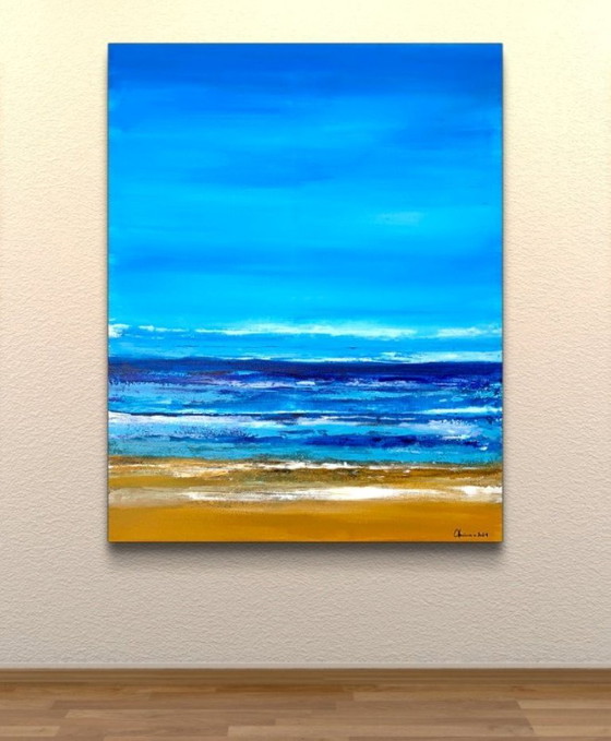 Image 1 of Florian Maiorescu – Der Strand XL – Künstler-Leinwand