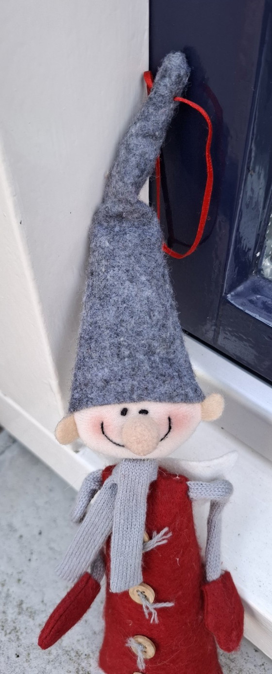 Muñeco elfo de Navidad decorativo hecho a mano.🎄 – Objetos decorativos, Algodón (photo 8 of 11)