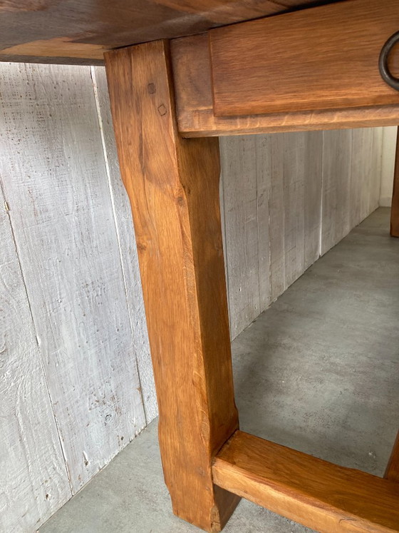 Normandische Boerderijtafel 219x94cm – Eettafels, Metal, Wood (photo 6 of 15)