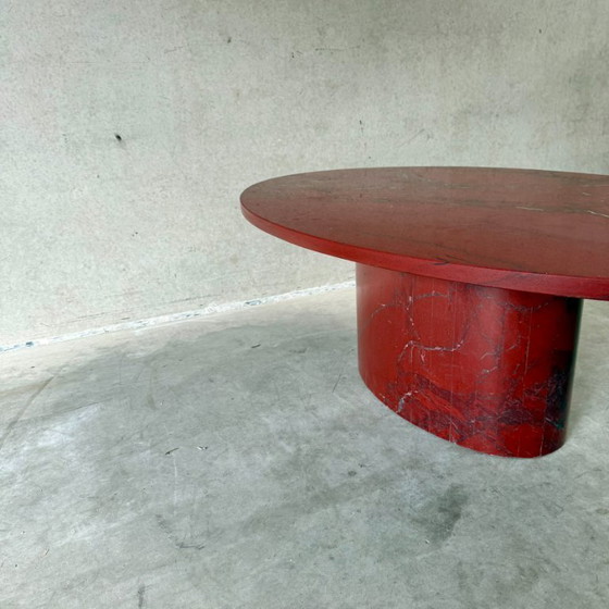 Image 1 of Tavolino da caffè in marmo Rosso Levanto di design Mid-Century