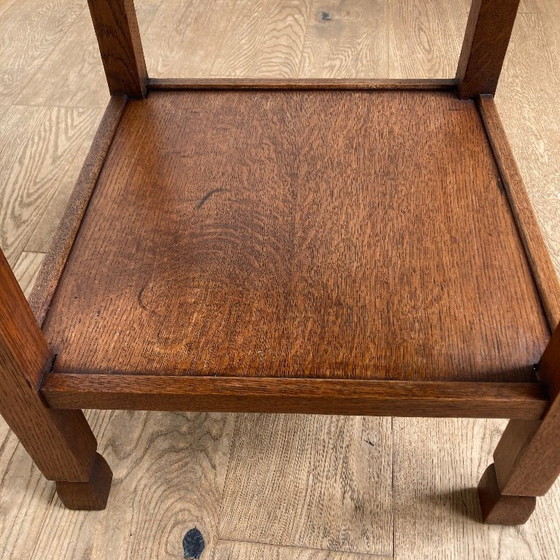 Image 1 of Mesa auxiliar Art Decó. Escuela de Amsterdam.