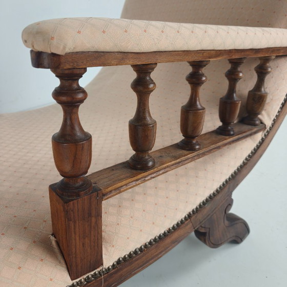 Image 1 of Chaise longue / divano letto antico della fine del XIX secolo - Inghilterra