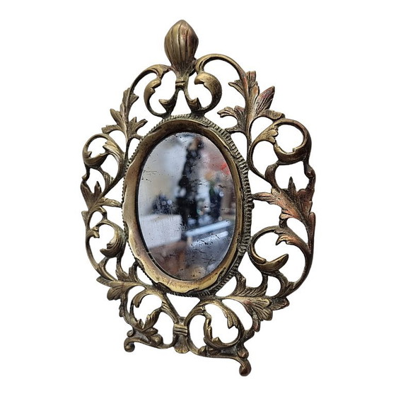 Antique Italian Bronze Mirror – Early 19th Century (photo 3 of 6)