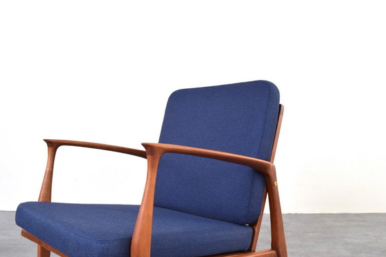 Image 1 of Dänischer Lounge-Sessel aus der Mitte des 20. Jahrhunderts, 1960er Jahre.