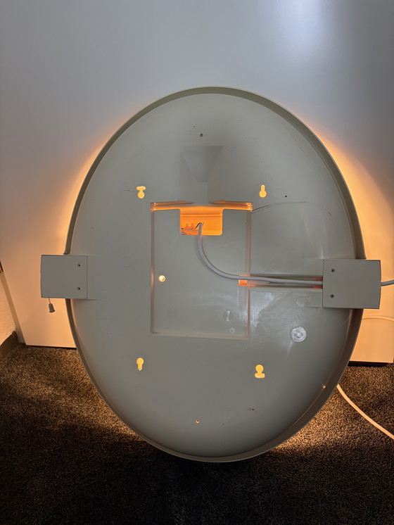 Image 1 of Allibert ovale verlichte spiegel 1970’s