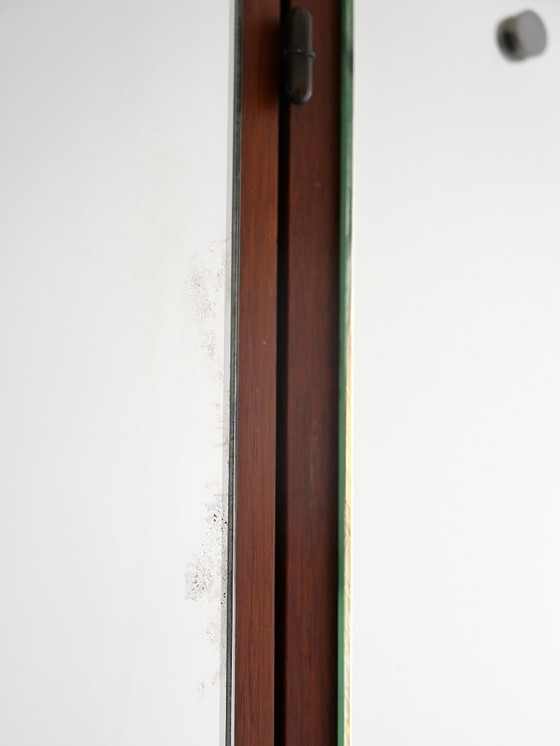 Image 1 of Miroir scandinave vintage avec panneaux latéraux rabattables