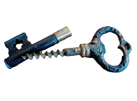 Image 1 of Cavatappi in ottone vintage, a forma di vecchia chiave