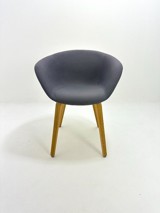 Sillas de diseño Arper Duna, Sillas de comedor, Textil, Madera, Gris (foto 5 de 14)