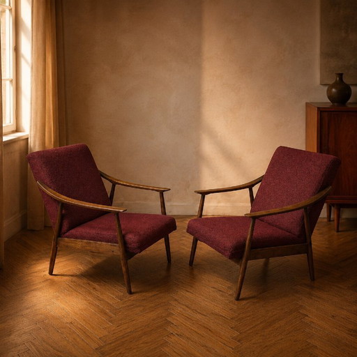 Fauteuils Mid-Century TON, années 1960, République tchèque