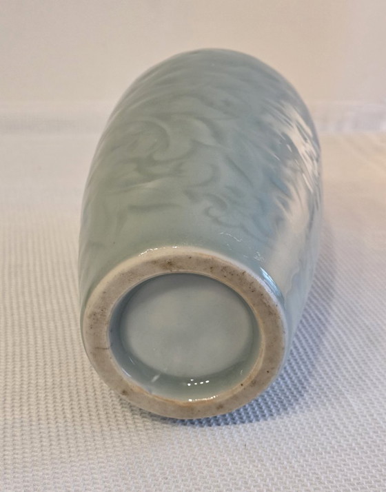 Image 1 of Celadon vase and plate
