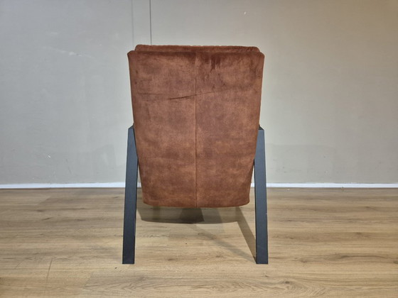 Image 1 of Showroommodel - Montel Sintra Fauteuil - Koper - Brons - Zwart - Velours
