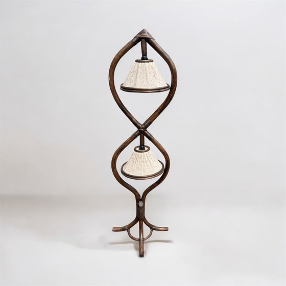 Image 1 of Lampada da terra vintage in rattan / manou