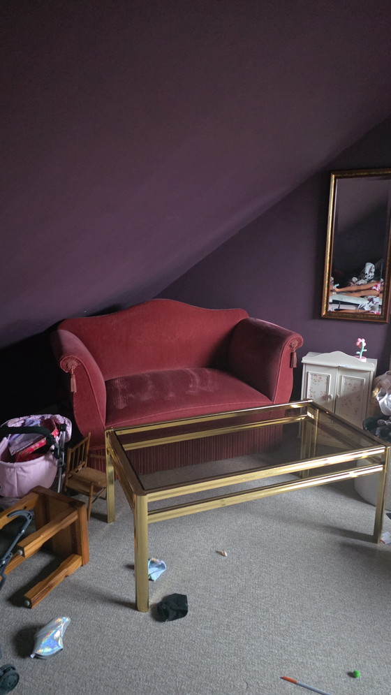 Image 1 of Vintage bankje oudroze