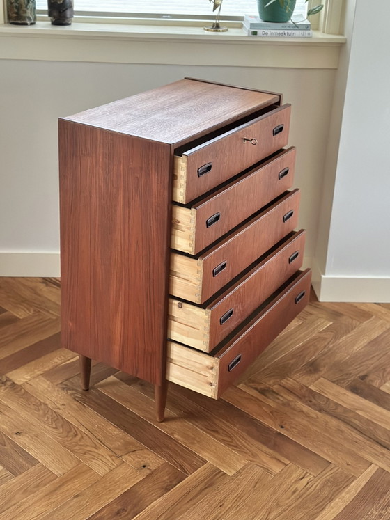 Commode vintage en bois de teck danois, années 50/60/70 – Wood (photo 5 of 15)