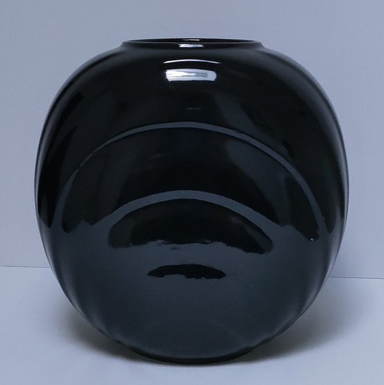 Image 1 of Vaso in ceramica nera, design W.Germany, anni '80