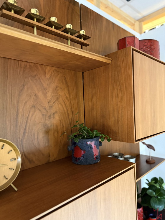 Image 1 of Vintage XL modular walnut wall system '80