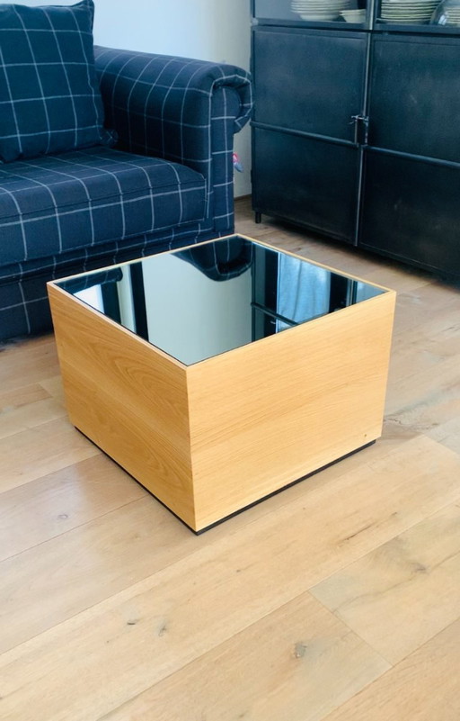 Würfelförmiger Couchtisch – Eiche | Infinity Art Table | Handgefertigt – salontafels, Glass, Wood (photo 2 of 5)