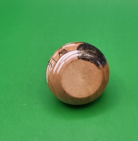 Vintage Gesigneerde Arima-Fude Kokeshi – Decoratieve objecten, Wood (photo 6 of 6)