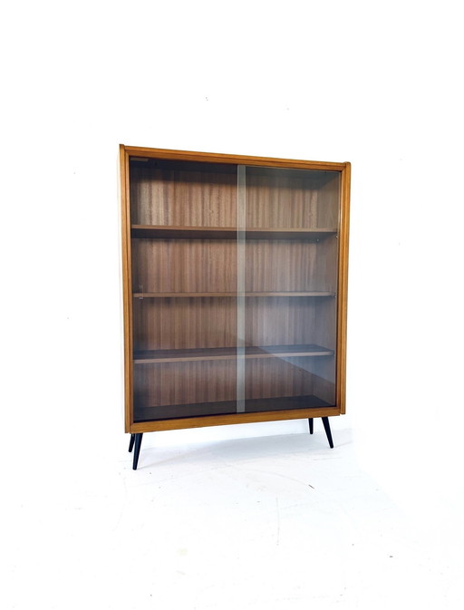 Vitrine vintage en teck '60s