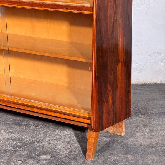 Tatra Nabytok boekenplank, jaren 1960 – Tatra Nábytok, Dressoirs, Glass (photo 9 of 12)