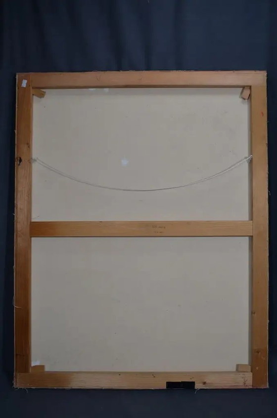 Bernard Laymet (20th Century) "Untitled" Acrylic on Canvas Signed – Paintings & Drawings, Abstract (photo 8 of 9)