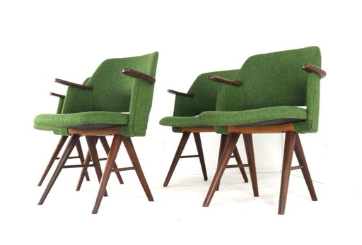 Set of 4 Pastoe chairs FT30 vintage upholstered