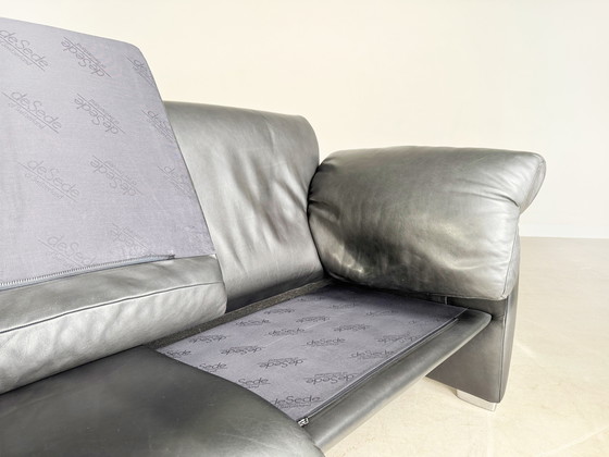 Image 1 of Divano originale De Sede DS 10/23 a due posti in pelle nera