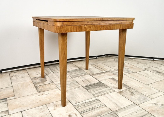 Image 1 of Extendable Oak Dining Table by Jitona, 1960s Czechoslovakia