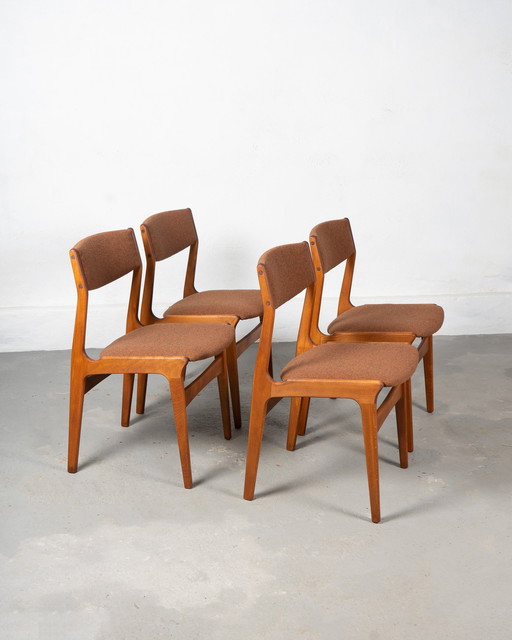 4 X Danish Dining Chairs By Nova Møbler, Circa 1960