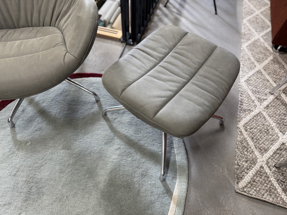 Image 1 of Design on Stock Nylo Armchair with Hocker Loxton Glacier leather