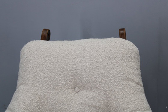 Image 1 of Coppia di poltrone brutaliste in rovere, Cecoslovacchia, anni '70