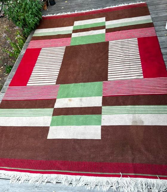 Grand Tapis en Laine Mid Century Modern, Années 60, Tchécoslovaquie, 335 × 240 Cm – Wool (photo 5 of 14)