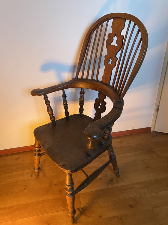 Image 1 of Sedia Windsor antica in legno di tasso, 1900