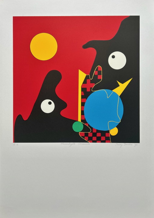 Serigrafia Trudy Bersma - Moonlight Serenade