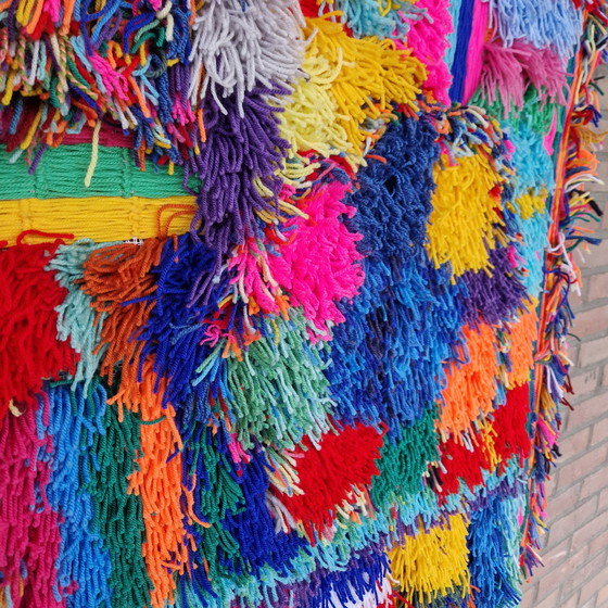 Image 1 of Vintage wandkleed wanddecoratie muurkleed kunstwerk