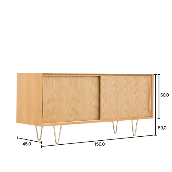 Image 1 of Furnified Scandinavian sideboard Oskar – oak – 150 cm