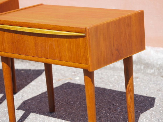 Set van 2 Deense teakhouten ladekasten uit de jaren 60 – Wood (photo 10 of 12)