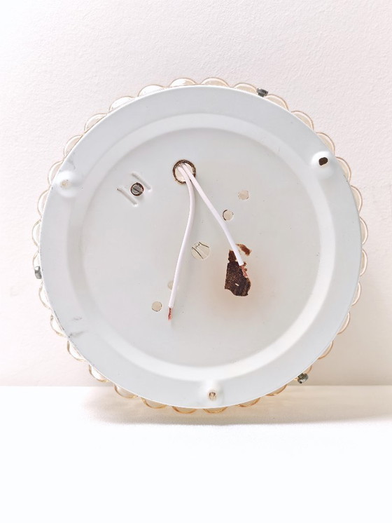 Image 1 of Vintage Wall Glass Sconce / Mid Century Flush Mount Ceiling or Wall Light/ Retro Modern Wall Plafoniere/ Vintage Lightning/ 